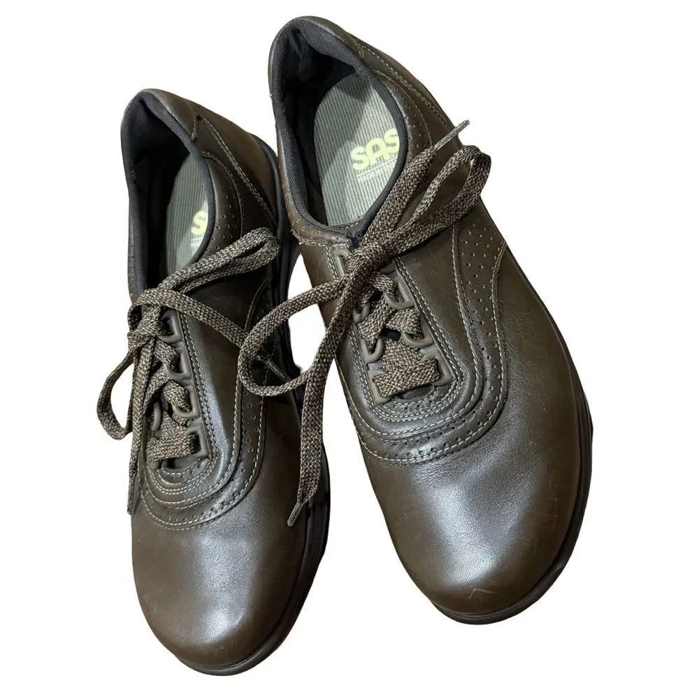 SAS Women’s Walk Easy Comfort Shoes Coffee Brown‎ Size 8.5